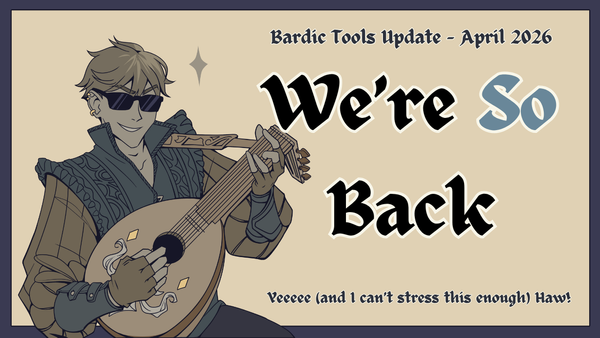 Bardic Tools Update - April 2026