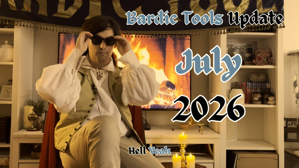 Bardic Tools Update - July 2026